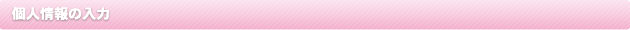 個人情報の入力